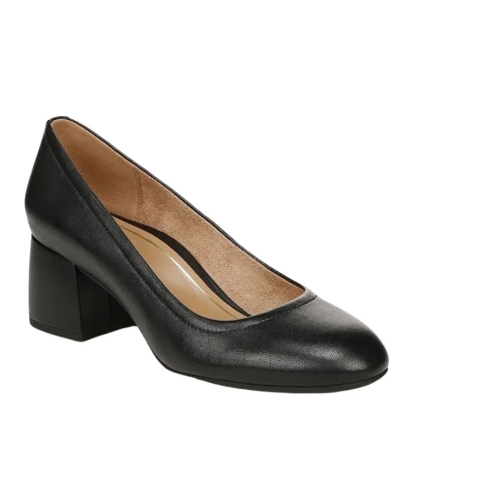 Vionic Carmel Black Nappa Heels size 10 NIB